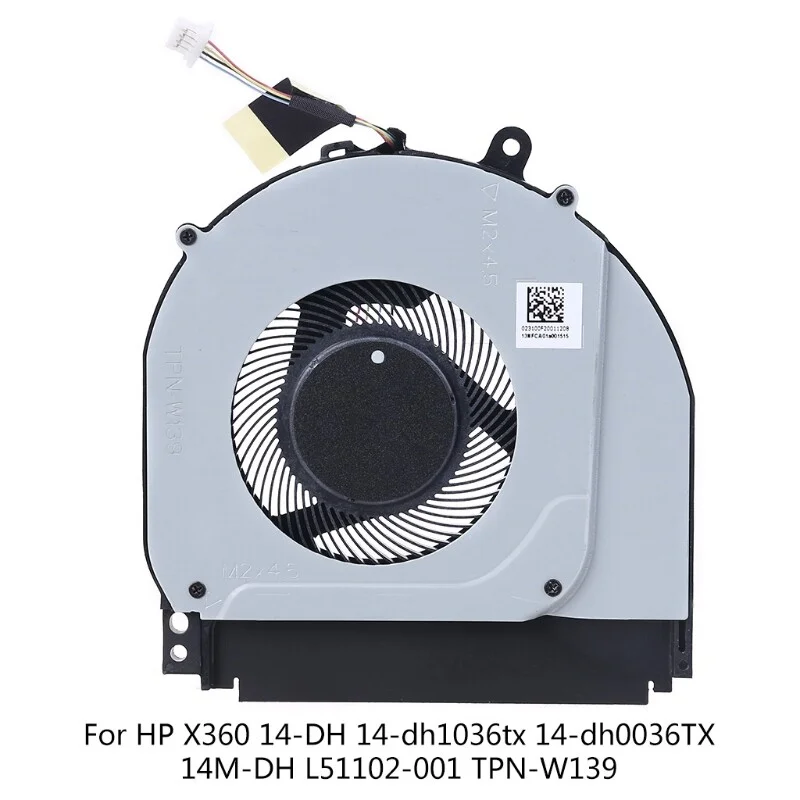 L51102-001 FOR HP X360 14-DH 14-dh1036tx 14-dh0036TX 14M-DH CPU Cooling Fan