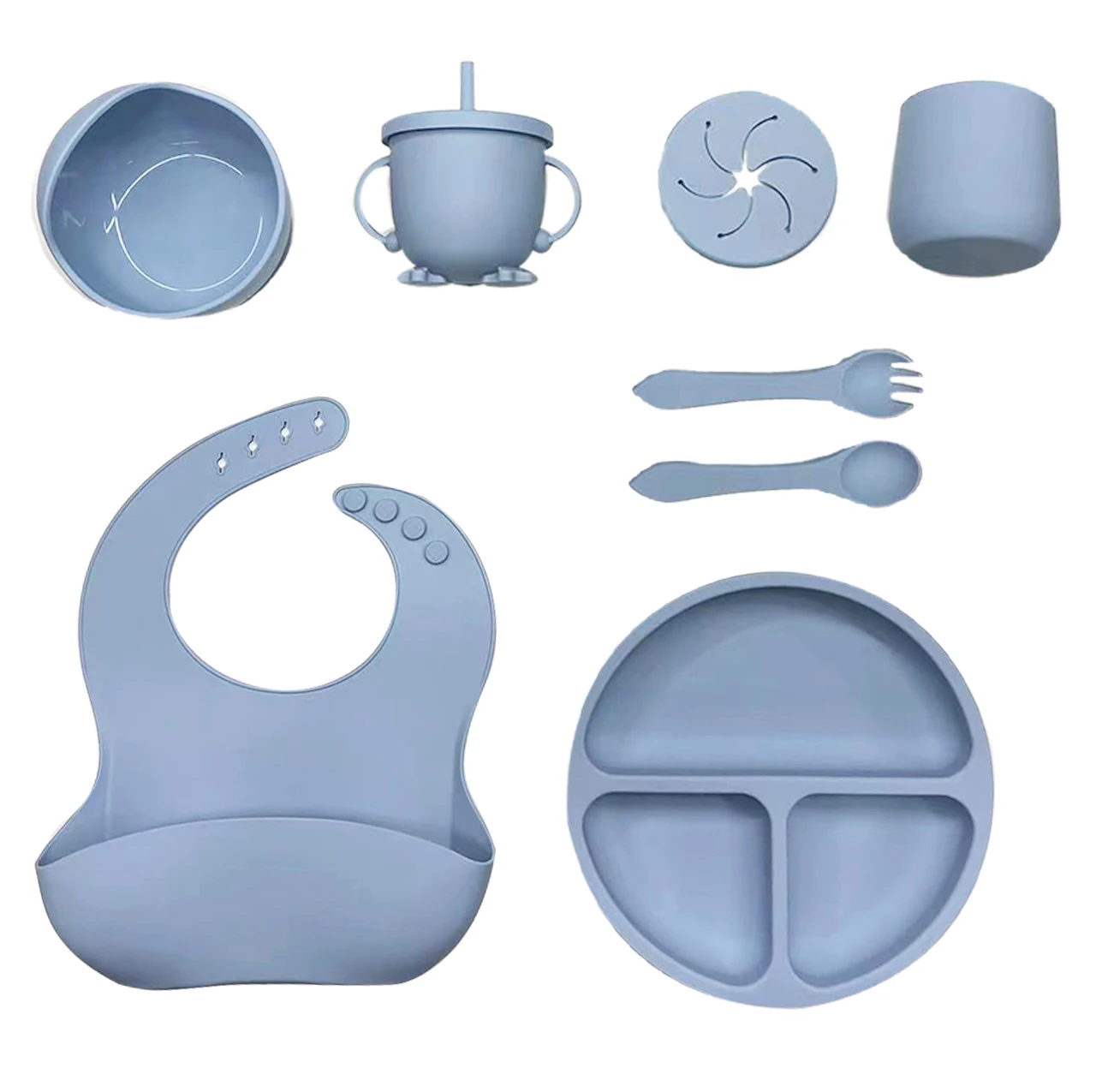 Baby Supplies & Products Eating Cute Bibs Silicone Babi Origin Suction Plates Feeding Set With Spoon