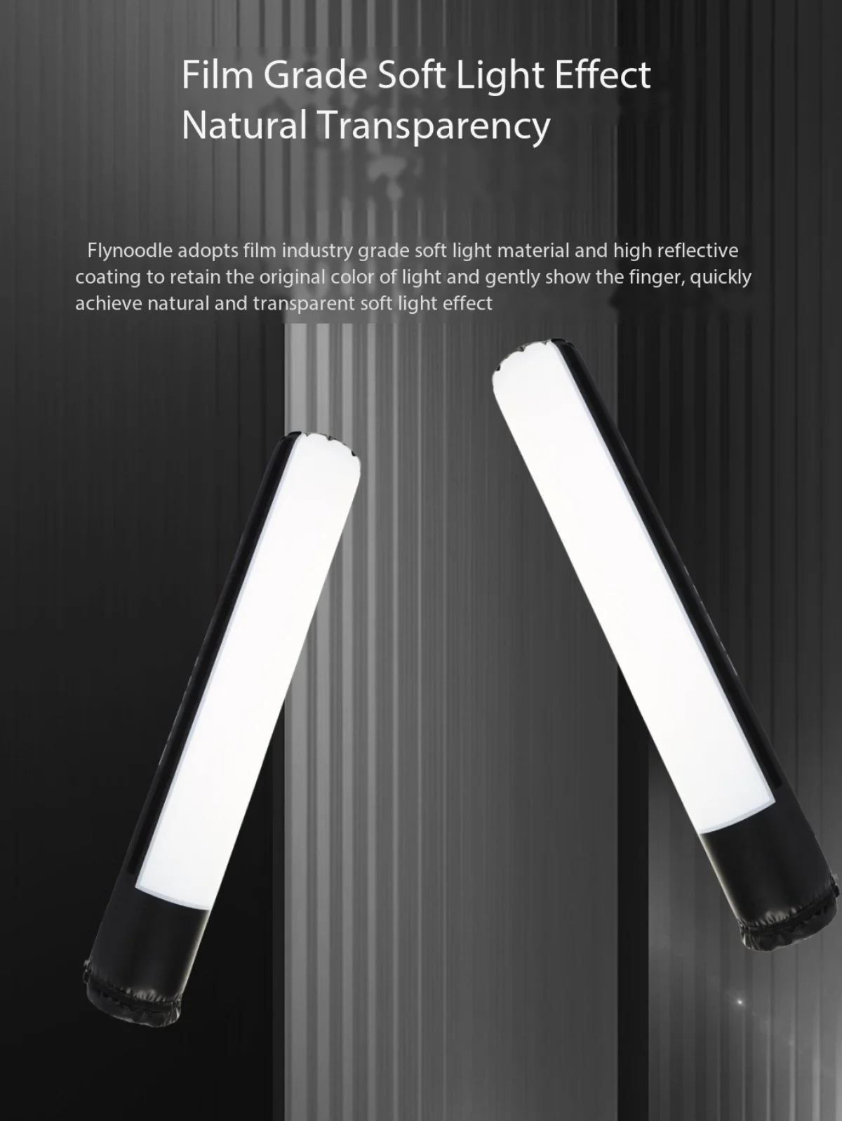 Flynoodle AIR TUBE Inflatable Softbox Soft Light Accessories for 18-20cm Standard Cover COB Video Light Fresnel Lens Flash Lamp