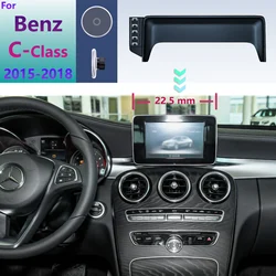 For Mercedes-Benz C-Class W205 2015 2016 2017 2018 Car Phone Holder Screen Fixed Base Magnetic Wireless Charging Stand MagSafe
