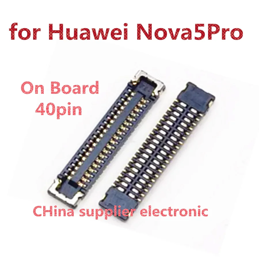 10pcs-100pcs LCD Display Screen Plug Usb Charger Charging Dock Port Flex FPC Connector For Huawei Nova5 Nova 5 Pro 5Pro 40Pin