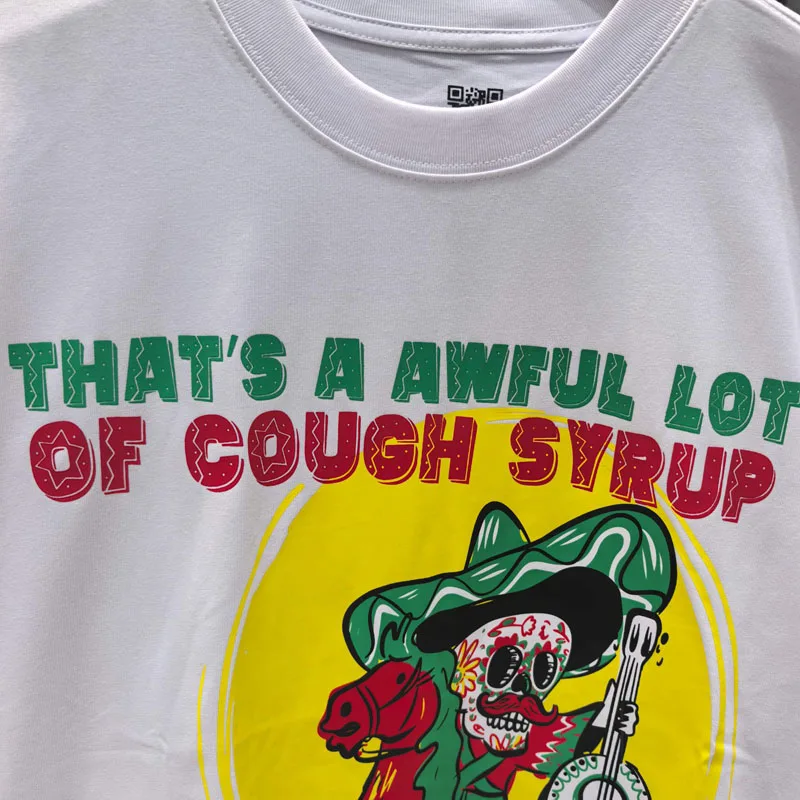 25ss صيف جديد هذا مجموعة رائعة من تي شيرت Cough SYRUP الكلاسيكية شخصية كوميدية طباعة القطن قصير الأكمام الرجال النساء الصورة الحقيقية