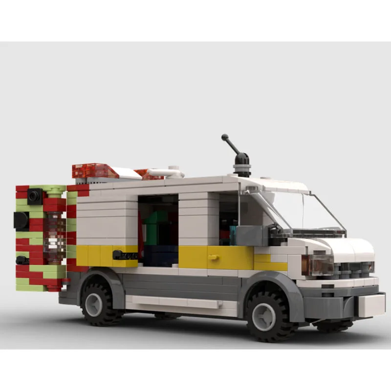 

MOC-155108 New Classic Medium Van Building Block Model 493 Parts MOC Creative Toys for Boys Children Birthday Christmas Gift
