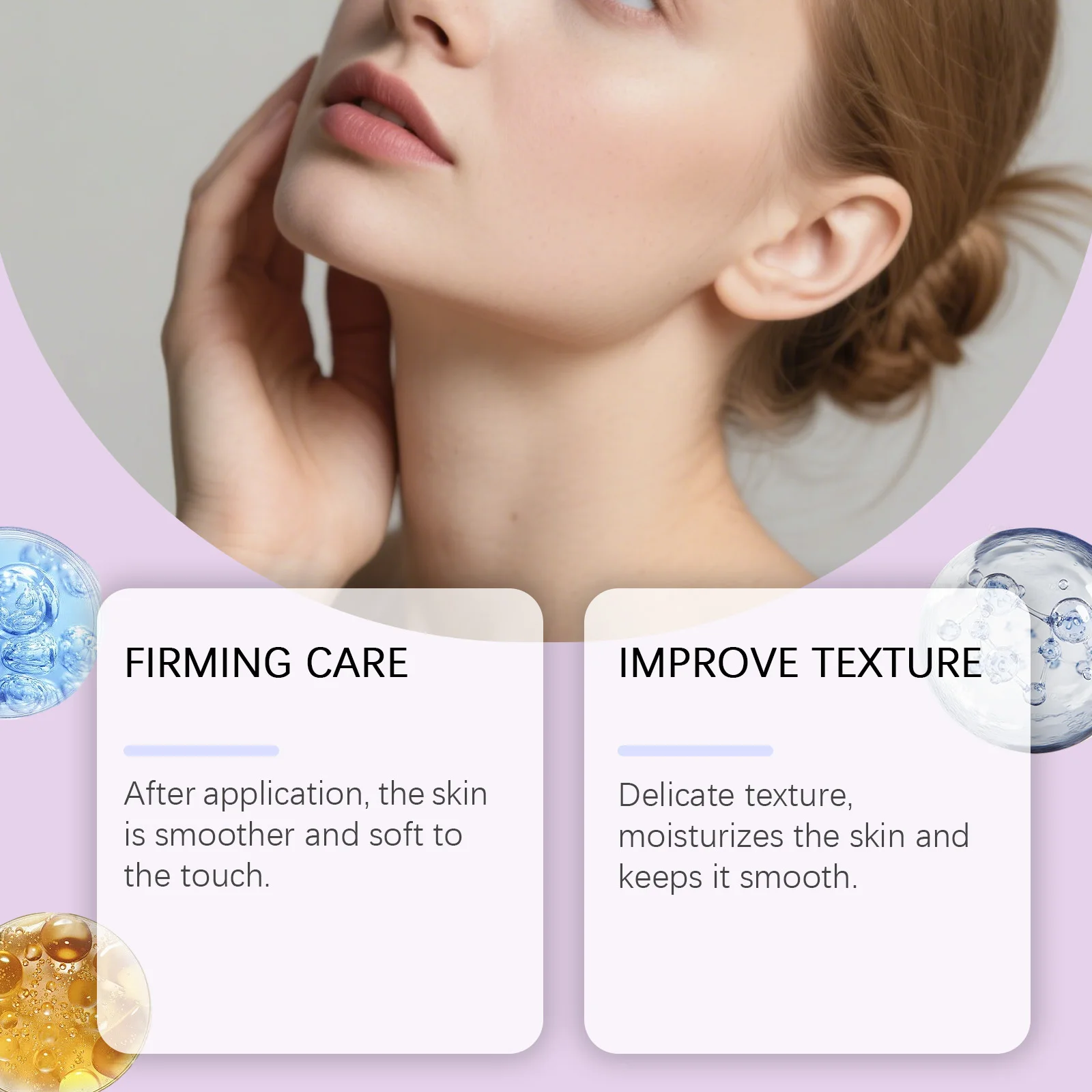 Moisturizing Neck Cream Deeply Nourishing Skin Quick Absorbed Non-greasy Brighten Firming Peptides Collagen Care Repair Lotions