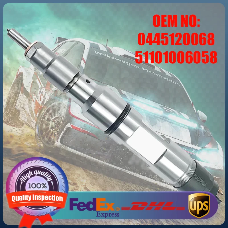 

0445120068 0445120341 0445120353 51101006058 New Fuel Common Rail Injector Diesel Engine Parts for MAN TGX TGS