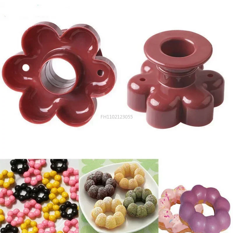 DIY Donut Cutter Maker Form For Donuts Cookie Cake Bakery Mold For Bread Desserts Round Flower Shaped Kitchen Tools Device