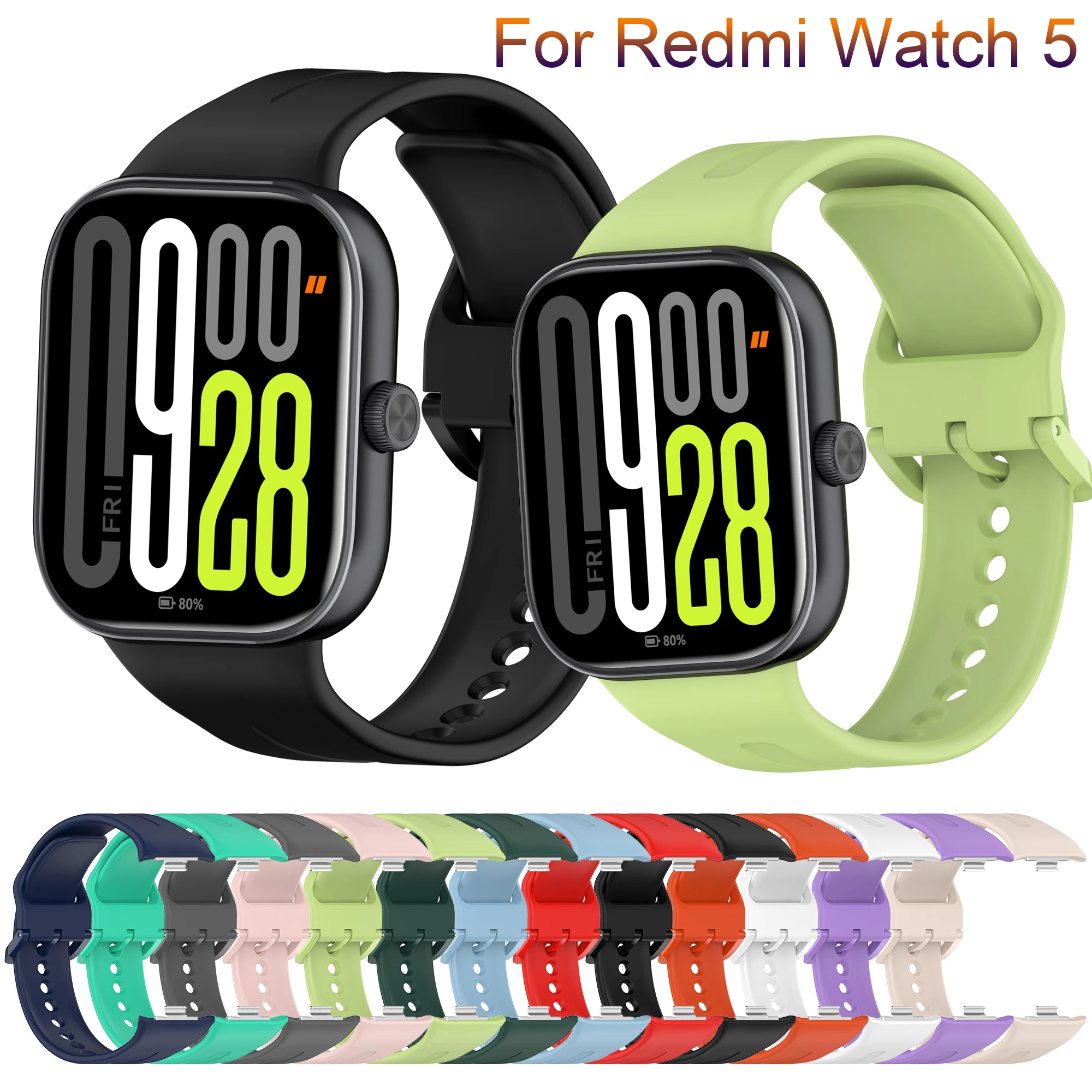 

Soft Silicone WatchBand For Redmi Watch 5 SmartWatch Strap Wristbands Bracelet For Xiaomi Redmi Watch5 Strap WristBand Correa