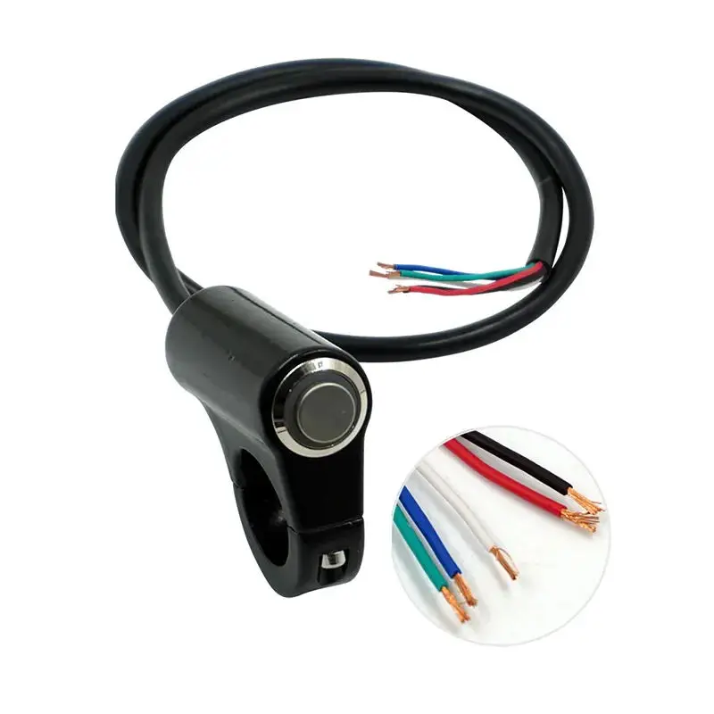 Universal Motorcycle Modified Button Handlebar Control Spotlight Horn Dimming Far/Near Light Aluminum Alloy Switch