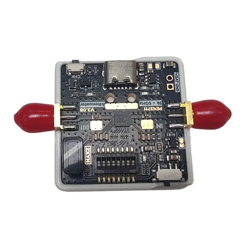 

RF Adapter PE43711 Digitally Controlled Attenuator 9Khz-6Ghz Built-In Battery Replaces PE4302 4G RF Attenuator