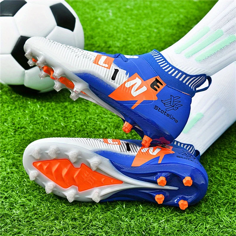 dawsri-メンズ-サッカー-クリート-プレミアム-ファーム-グラウンド-フットボール-ブーツ、スタイリッシュなグラフィックと強化されたグリップを備えています