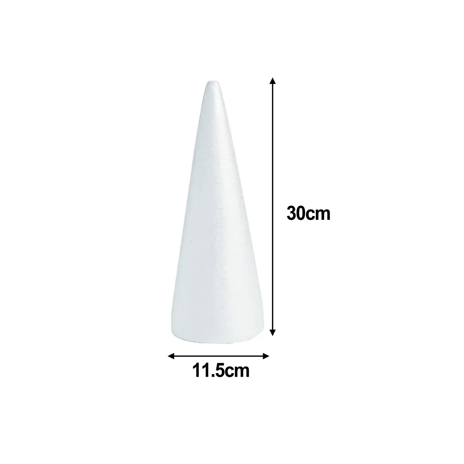 Sfera di schiuma cono bianco per artigianato pittura fai da te albero di Natale tavolo composizione floreale puntelli decorazione del desktop palla della festa nuziale