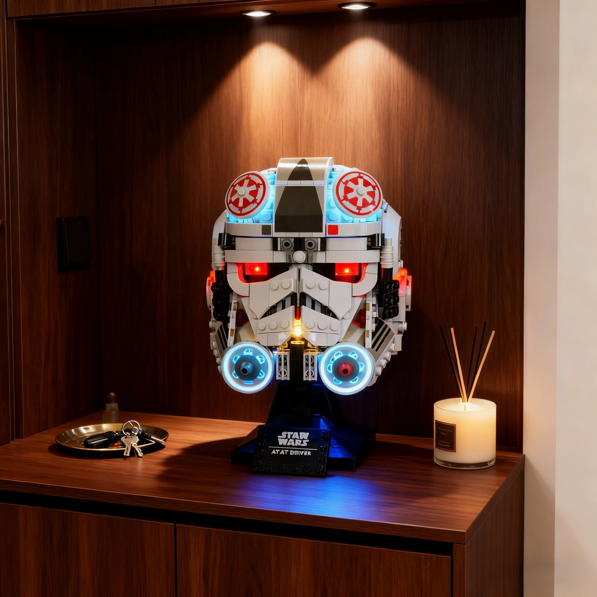 

HPROSPER 5V LED Light (No Model) For LEGO at-at Driver Helmet 75429 Light Up your Building Blocks Decorative lights