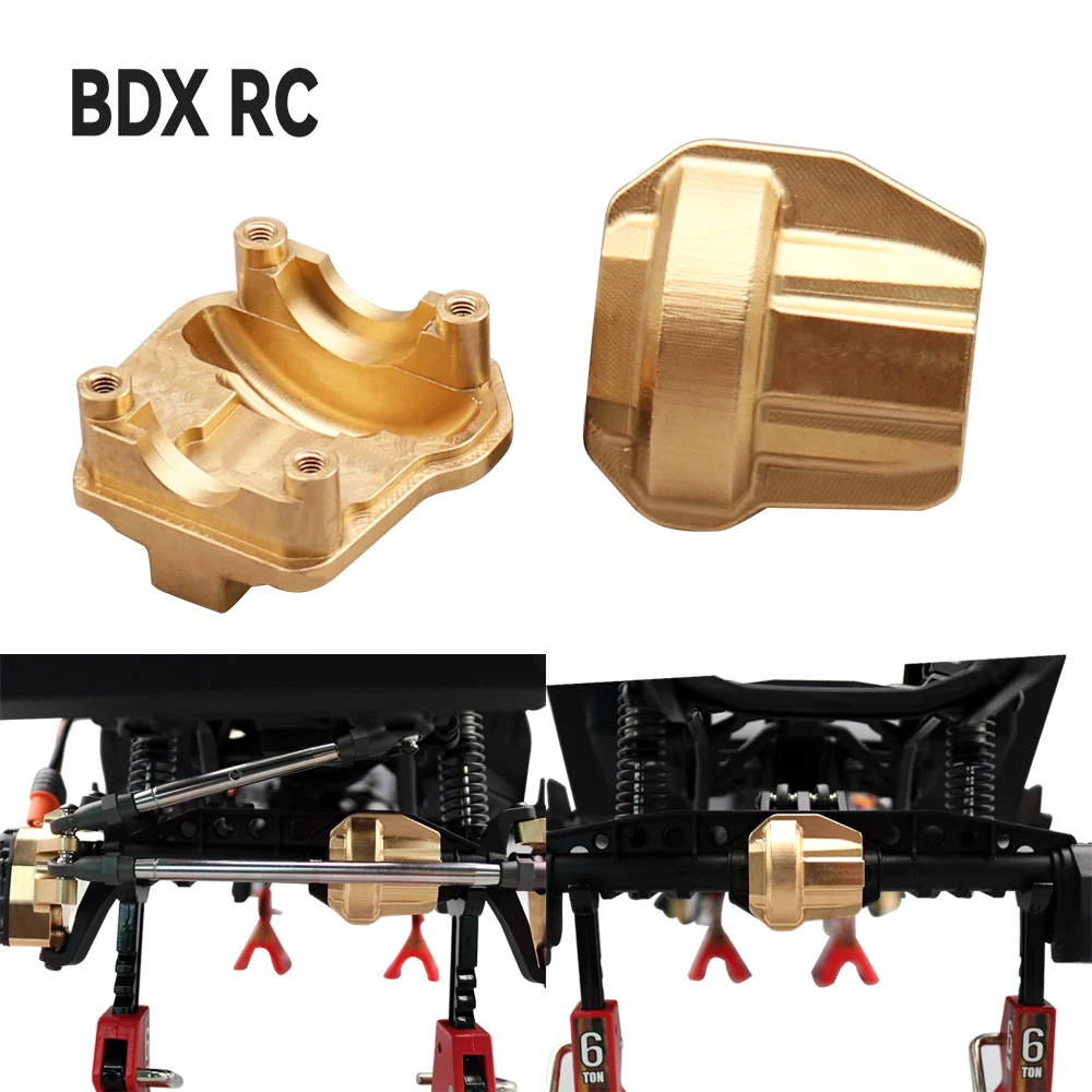 

SCX10 III Brass Weights Differential Cover for AR45 Portal Axle 1/10 RC Crawler Car Axial SCX10 III Gladiator JL Wrangler