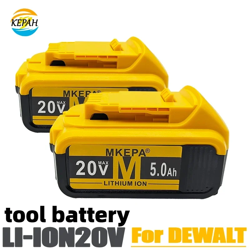 New 100% Original 18000mAh 20V for Dewalt Power Tool Battery DCB206 20V 18.0Ah Battery DCB206 20V Battery DCB205 DCB204-2