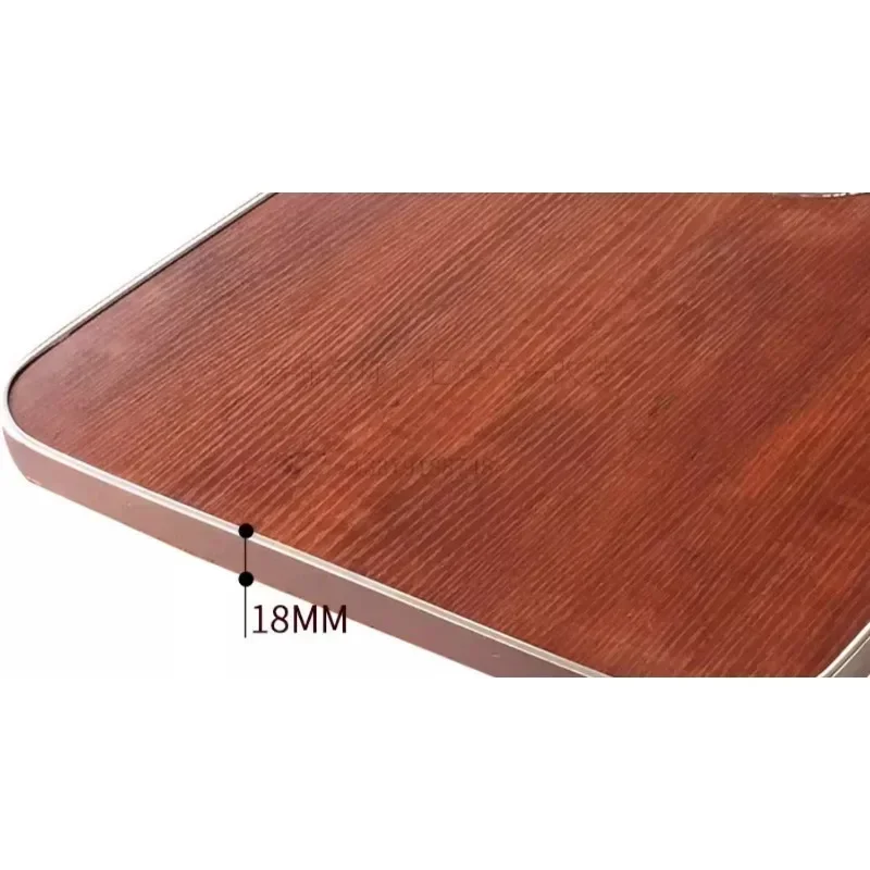 RV lift table board with cup holder, metal steel strip edging, 800 * 400 detachable solid wood multi-layer table board