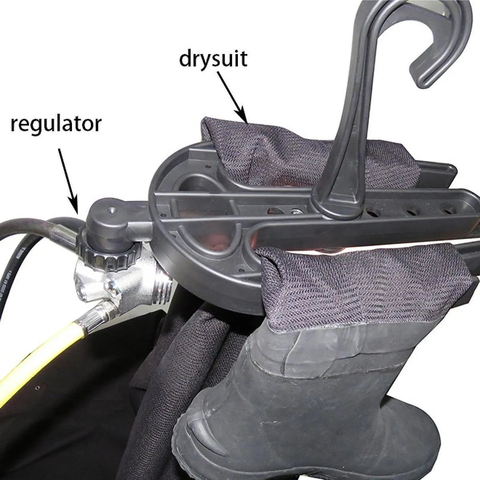

Вешалка для Гидрокостюма, компактный держатель для одежды для дайвинга с поворотным крючком, аксессуар для подводного плавания