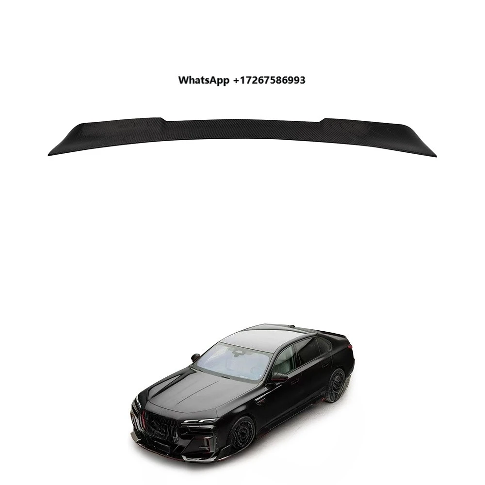 MIW Dry Carbon Fiber Autoclave Rear Roof Spoiler Top Wing for  7 Series G70 Glossy/Matte Premium Aerodynamics