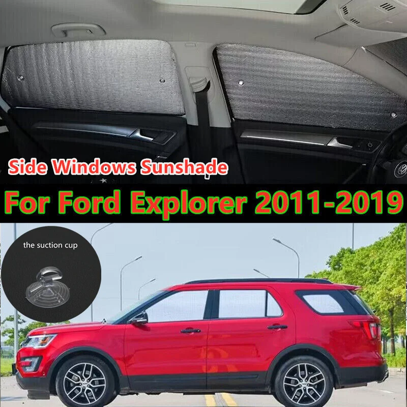 

Side Windows Sunshield Sun Visor Privacy Sunshade Set For Ford Explorer 2011-2019