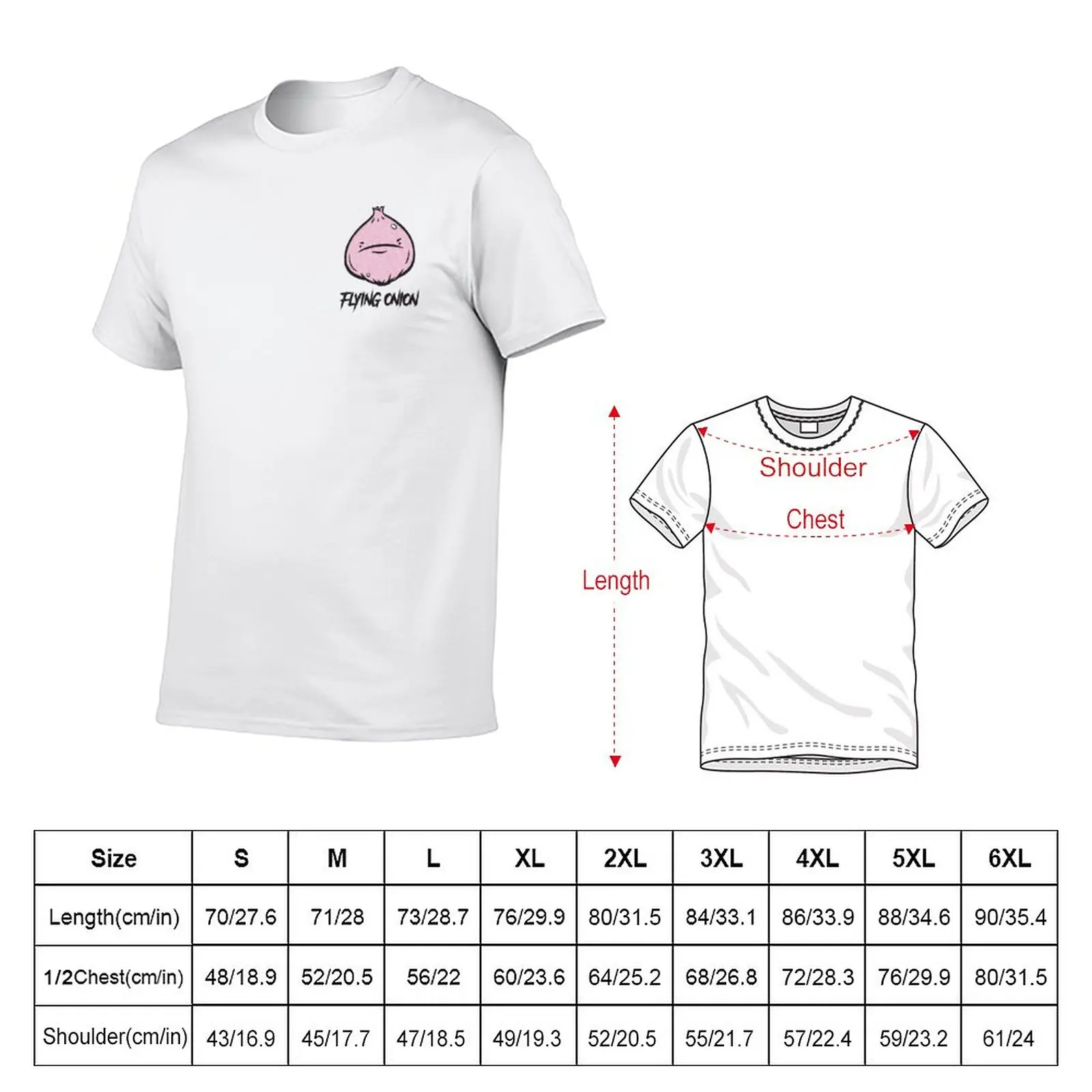 Flying Onion T-Shirt boys white t shirts Tee shirt cute tops heavyweight t shirts mens big and tall t shirts