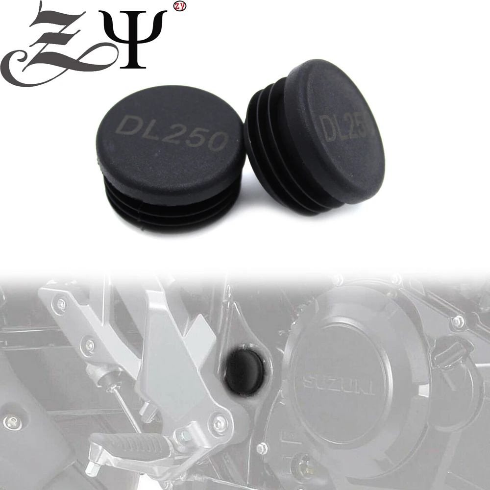 

For Suzuki V-Strom DL250 DL250X DL 250 X 2018- Motorcycle Accessories Frame Hole Cover Caps Plug Decorative Frame End Caps