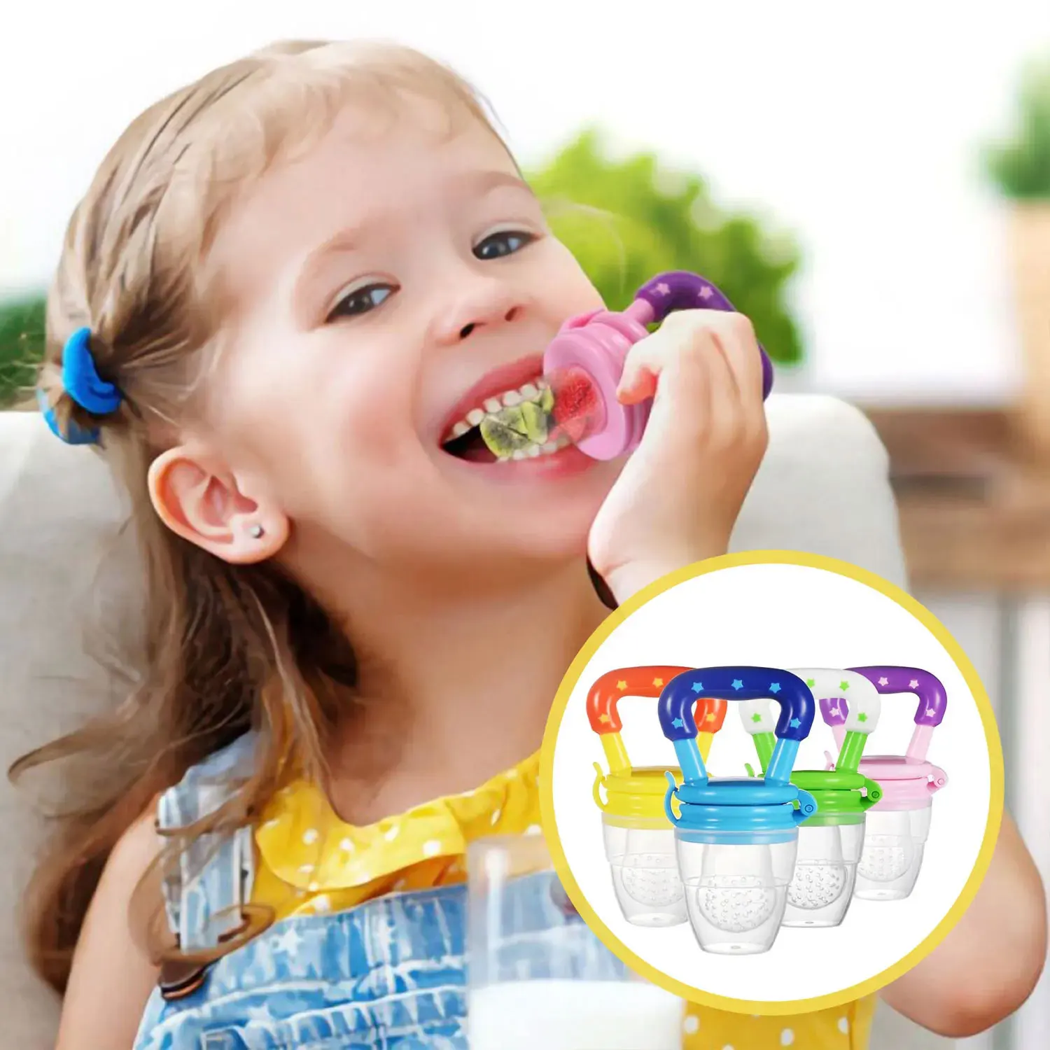 Baby Fruit and Vegetable Teether Food Supplement Bite Le Silicone Baby Feeding Tableware