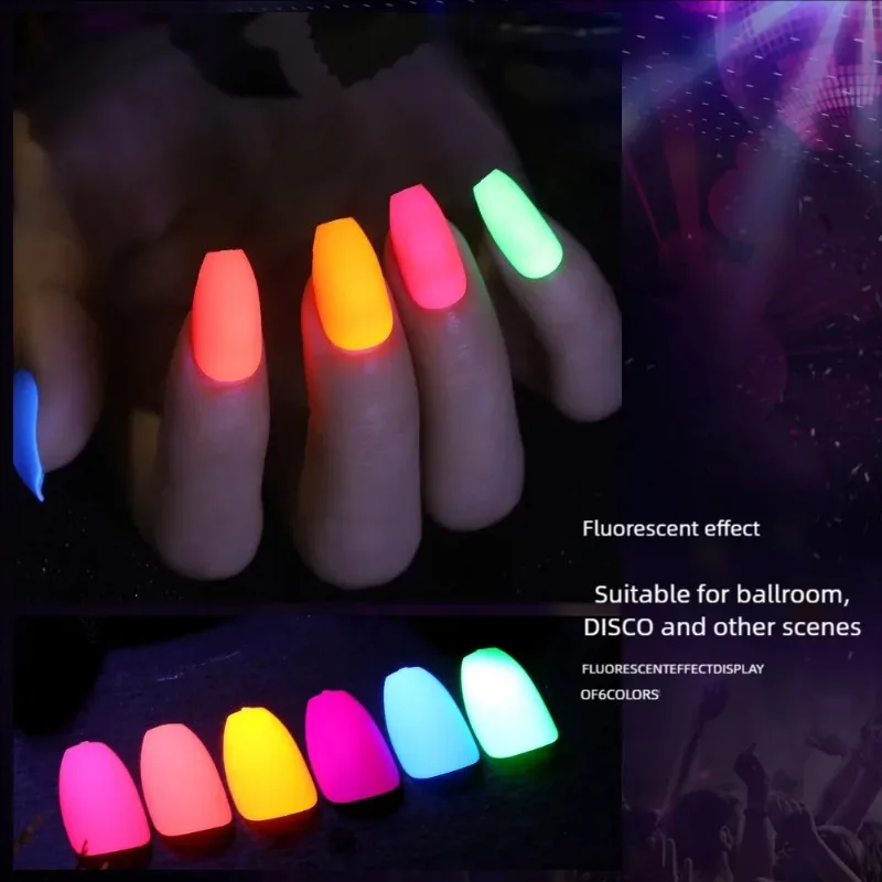 24 stuks realistische kunstnagels effen kleur fluorescerend kunstmatige pers op nagels medium goedkope acryl vingernagels voor lijmen 2024