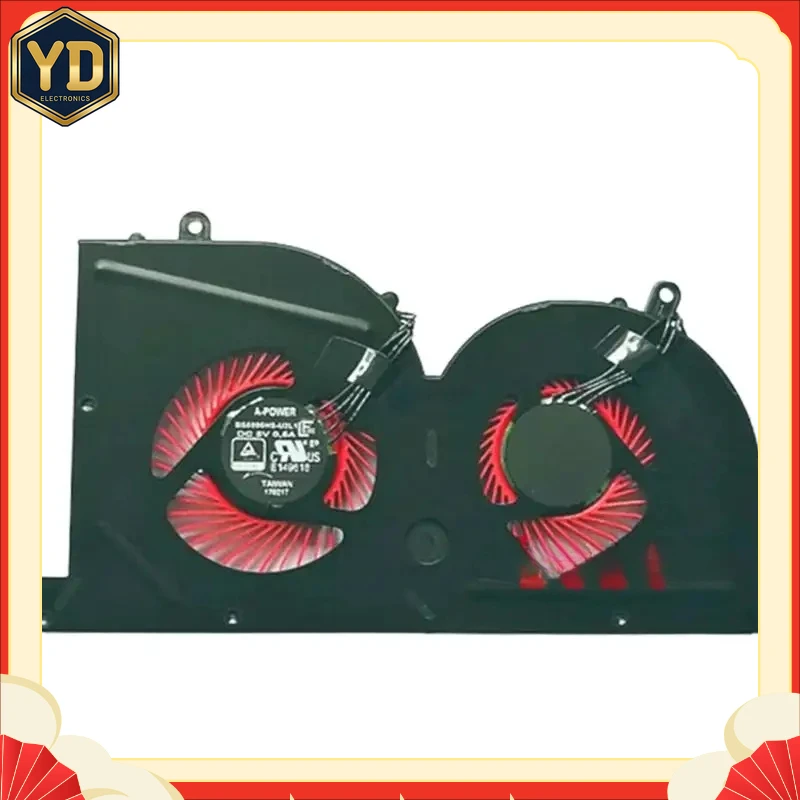 YD 1.New Original Laptop CPU Cooling Fan For MSI GS63 GS63VR GS73 GS73VR MS-16K2 16K3 MS-16K4 MS-17B1 MS-17B7 BS5005HS-U2F1-U2L1