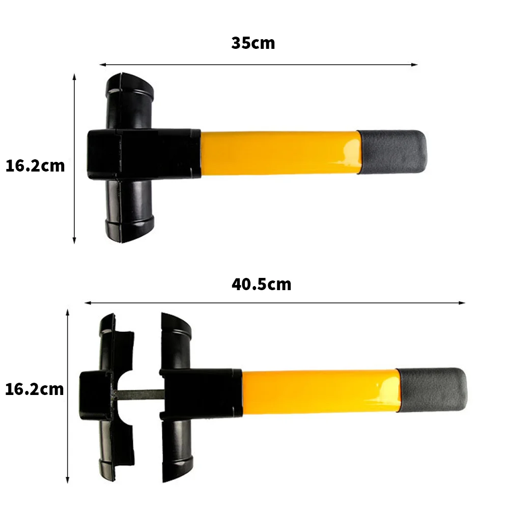 قفل عجلة قيادة السيارة عالي التحمل من الفولاذ المقاوم للصدأ، قفل عالمي مضاد للسرقة، أمان السيارة/الشاحنة، دوار يعزز أمن السيارات
