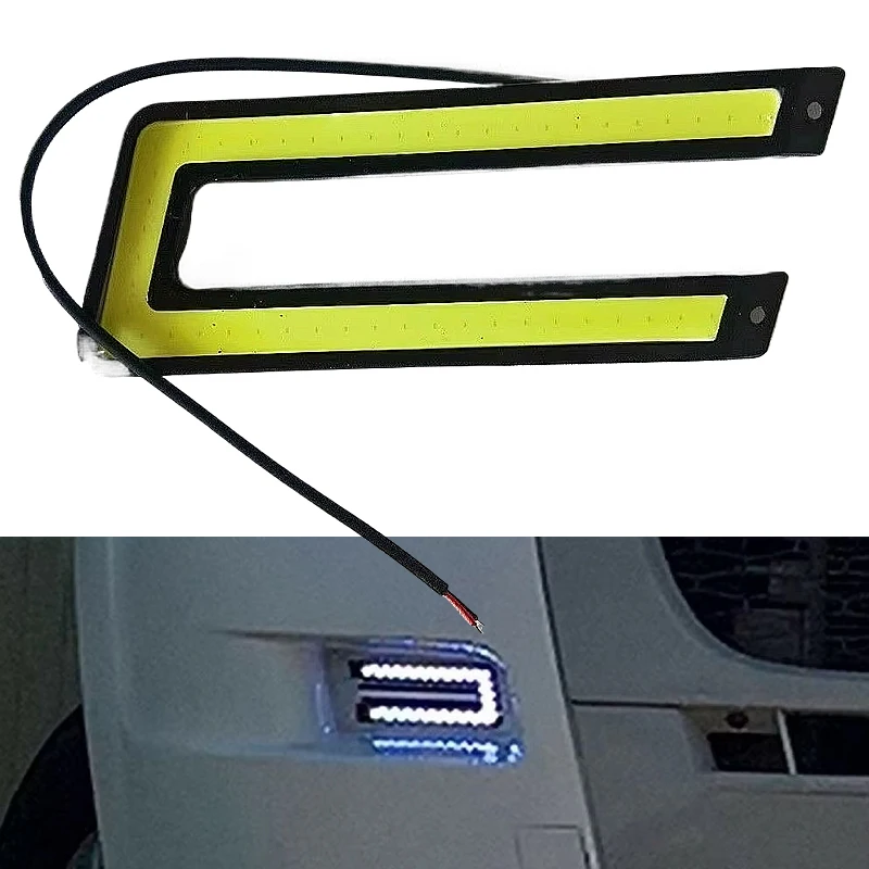 

1Pc For Fiat Ducato Citroen Relay Peugeot Boxer Car Daytime Running Lights DRL Universal High Bright Waterproof COB High Power