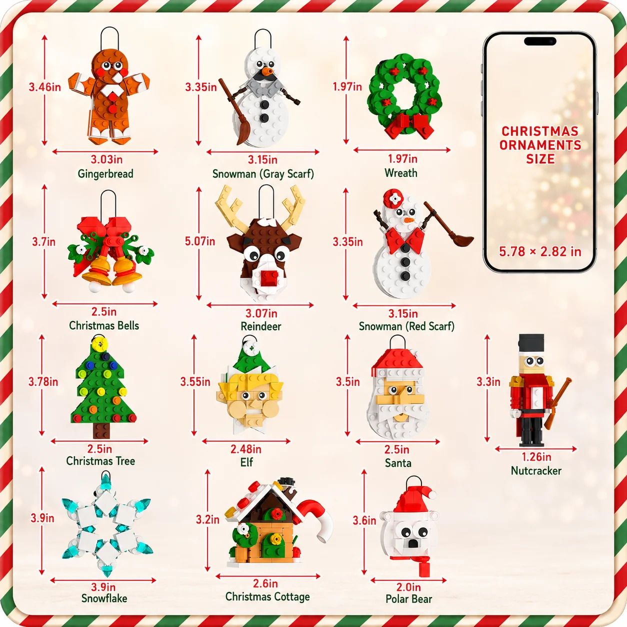 Set Blok Bangunan Ornamen Nata - Christmas Stocking Hanging ulasan dan harga