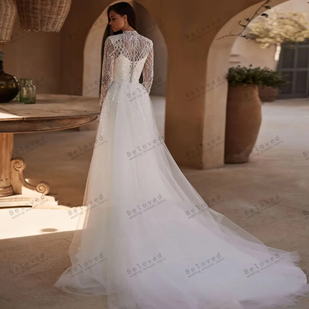 Glamorous Wedding Dresses Vintage Bridal Gowns Lace Appliques Detachable Jacket Robes Charming Vestidos De Novia Customized 2026