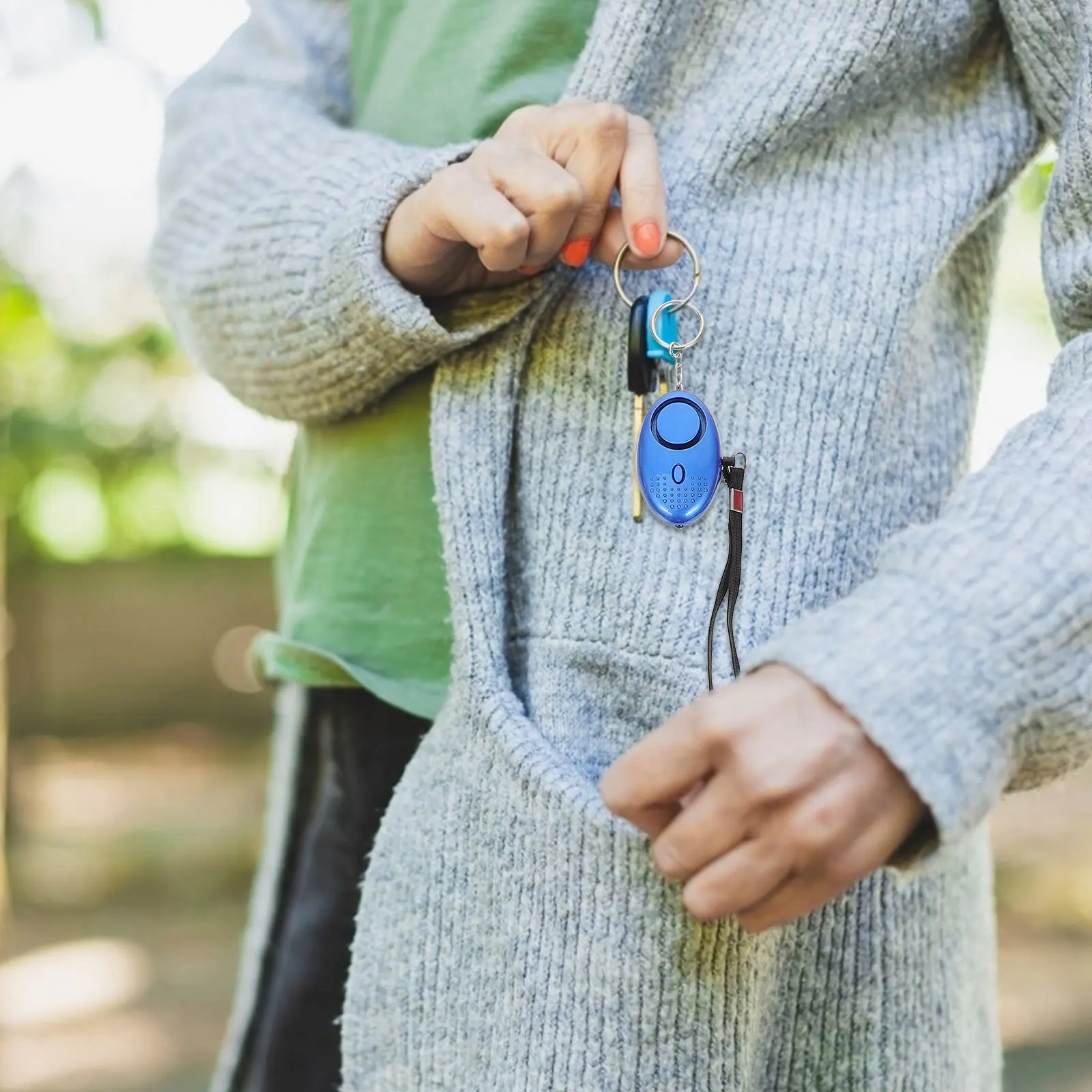 

10Pcs Alarm Keychain Personal Security Alarm Emergency Safety Siren 130Db Sound with LED Light for Travel Walking Running