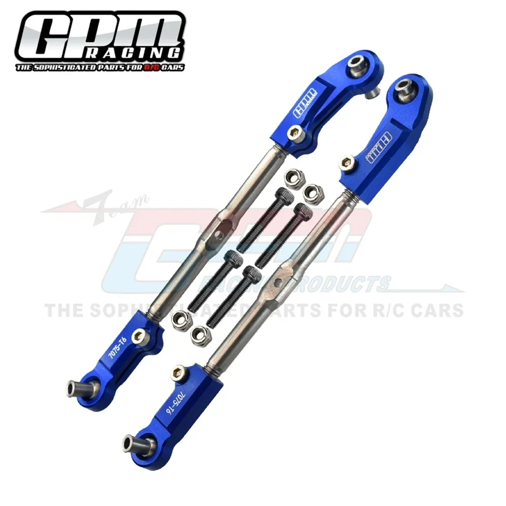 

GPM Metal Front Steering Tie rod Push Rod AR340071 + AR330230 for ARRMA 1/7 FIRETEAM 1/8 KRATON NOTORIOUS OUTCAST TALION 6S