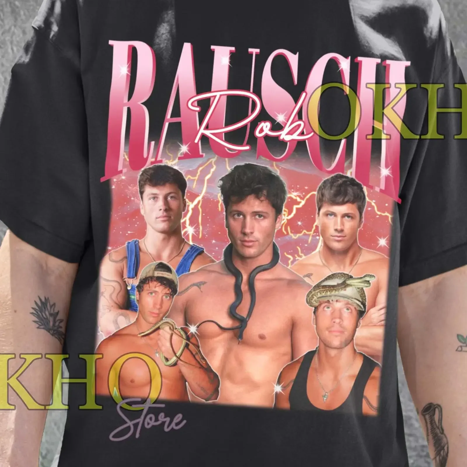 Rob Rausch Meme T Shirt or SweaT vintage Washed designer clothes Stylish homme Comfortable graphic Slightly Breathable