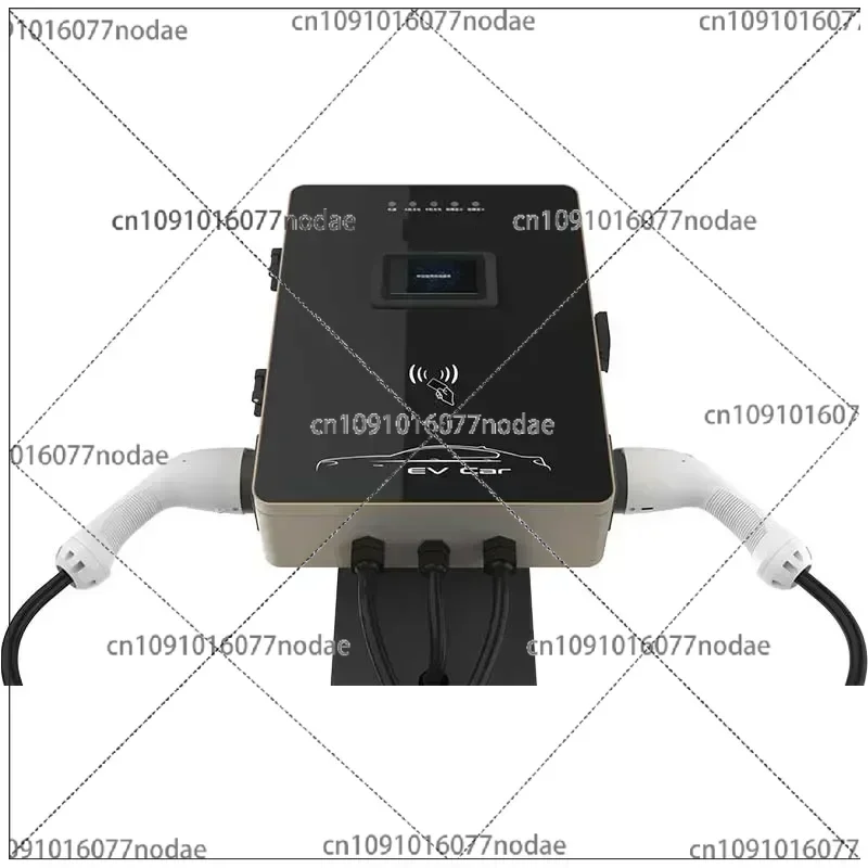 Double Plug Total 14|21|42kw 220v Floor-Mounted and Wall Mounted Fast Charger EV Charging Station for Commercial  or Home