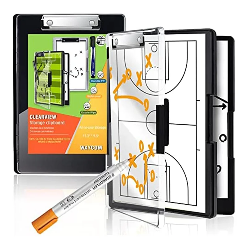 EDT-Clipboard с местом для хранения, 13,3X9,5 дюйма с 2-мя отделениями для хранения, доски для сухих зажимов, пластиковый буфер обмена для кормления