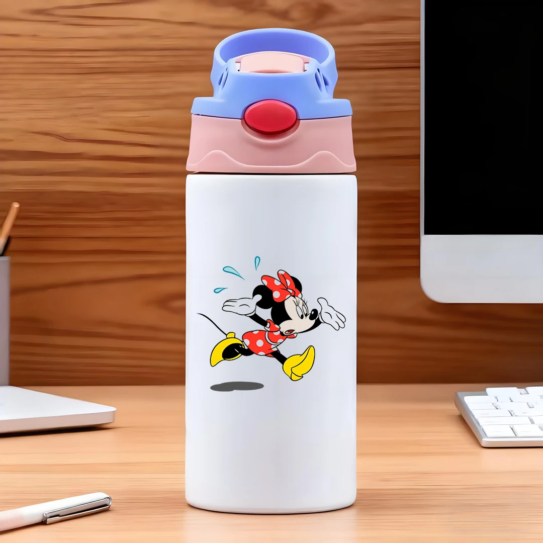 

Disney classic Minnie Mouse cartoon character red and white polka dot dress red bow hair accessory 304 stainless steel c