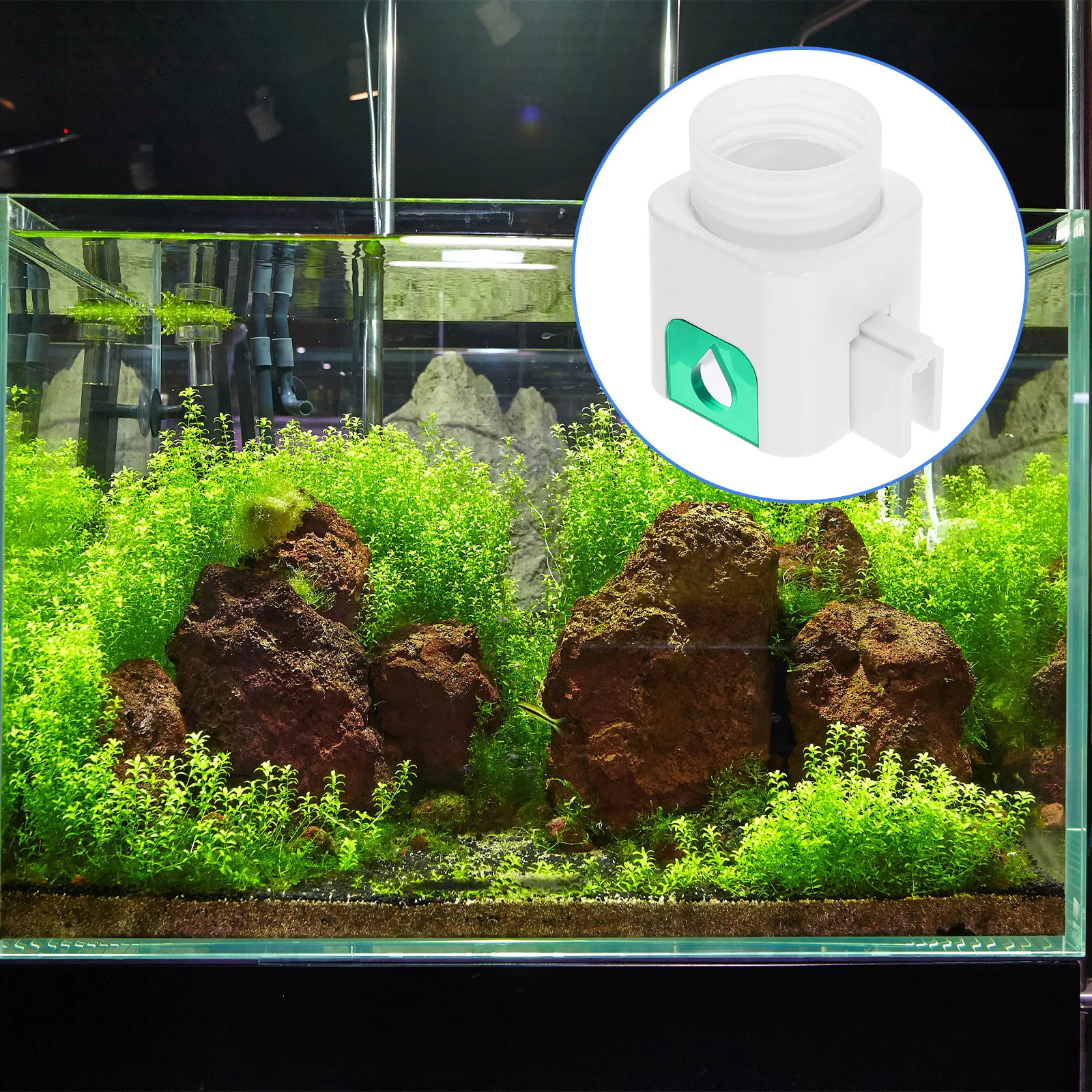 Fish Tank Automatic Water Supplement Controller Small Size Accurate Level Detection Groove Design for Cylinder Walls Noise