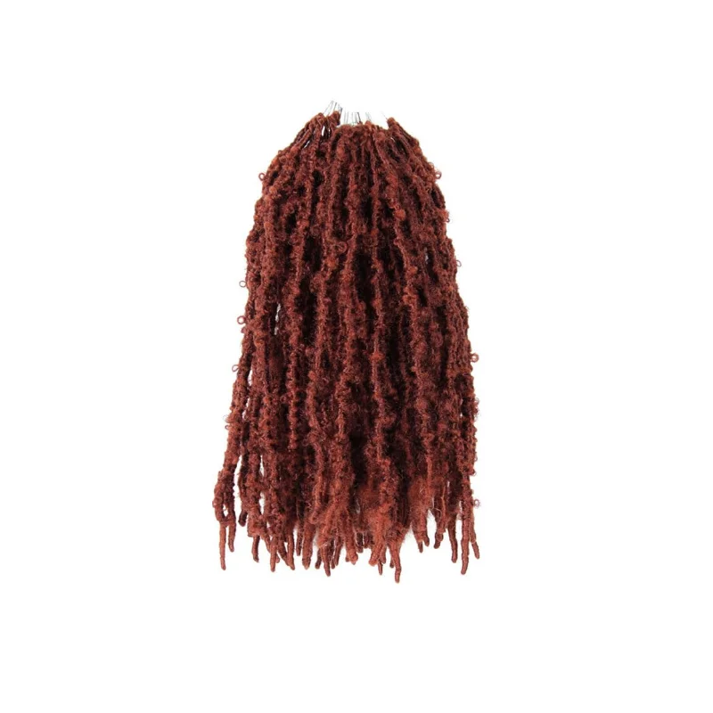 1 Pak Rambut Rajutan Kupu-kupu Sintetis untuk Wanita Kepang Pra-pilin Locs Palsu (10/12/14/16 Inci 1 Pak, 350)