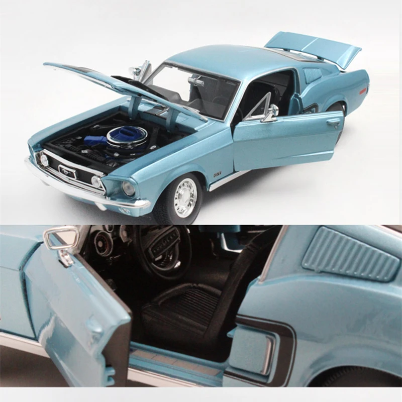 Maisto 1:18 1968 1967 Ford Mustang GT alloy car model simulation car decoration collection gift toy Die casting model boy toy