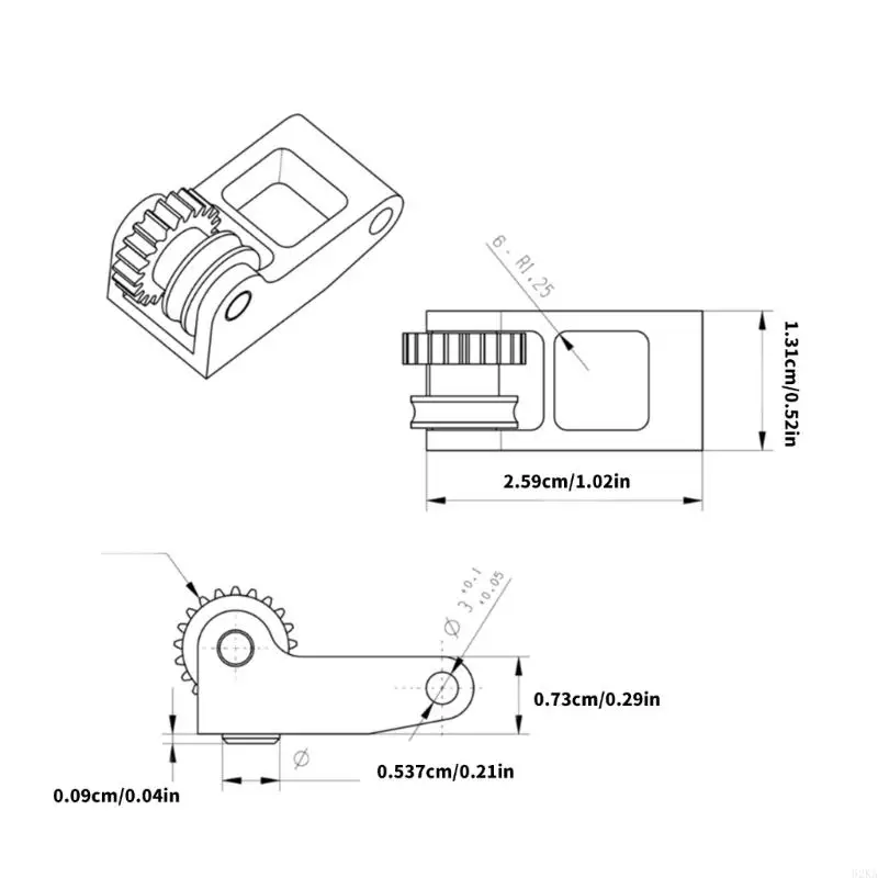 62KA Panda Claw Gear Gear Nanocoated Steel Gear nhẹ