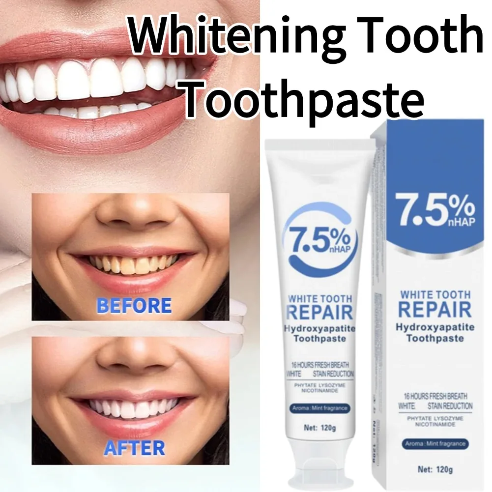 

Гидроксипазит, отбеливающая зубная паста, удаляющая зубных пятен, предотвращает неприятный запах изо рта, чистка полости рта, освежающая зубная паста для уменьшения налета