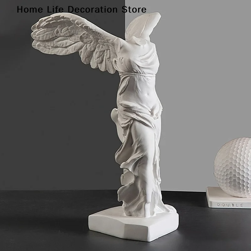 Greek Goddess Of Victory Character Statue Angel Wing Art Figurine Decoration Home Office Deskstop Decor Resin Sculpture Ornament - view 3