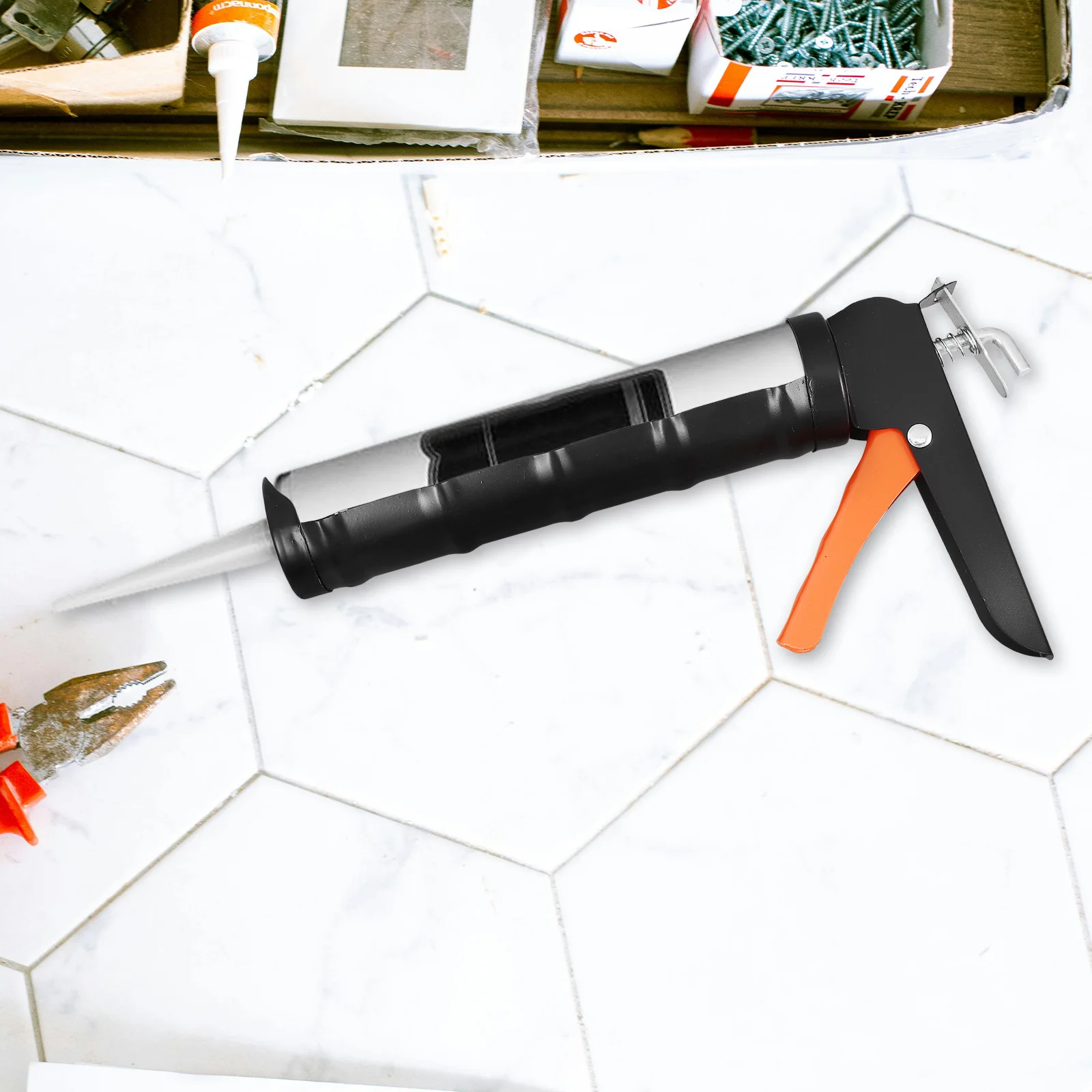 

Durable Caulking Finishing Tool Portable Caulk Glue Tool Comfortable Handle for Household Caulk Projects Precise Smooth Sealant