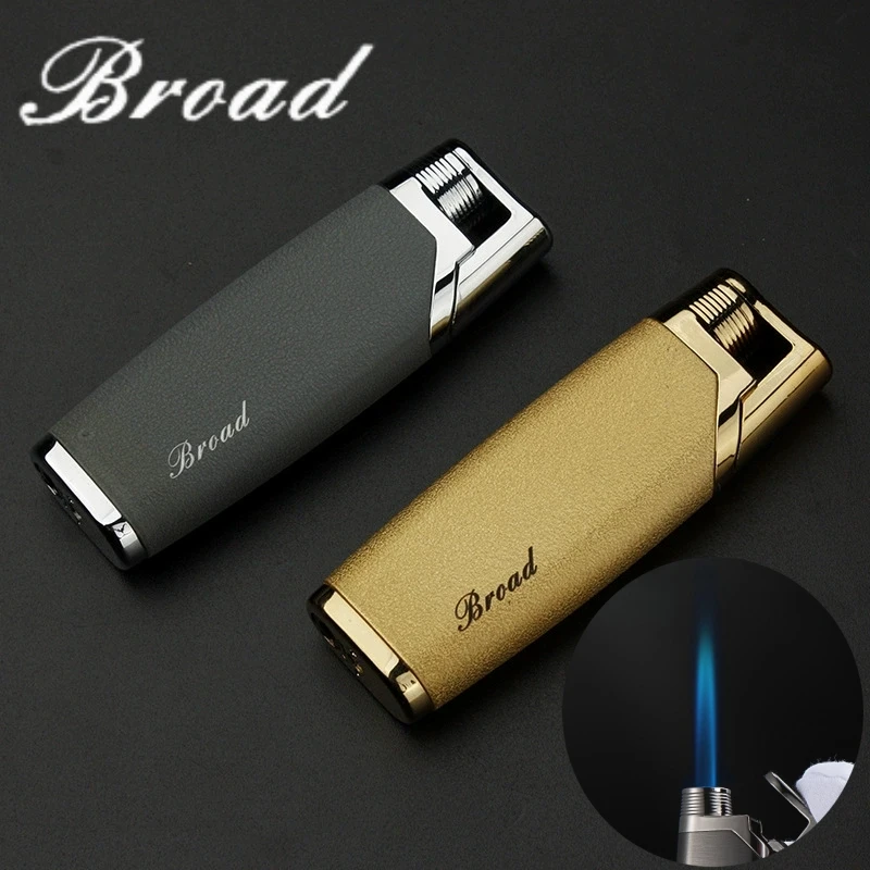 

Windproof Texture Inflatable Lighter Metal Direct Spray Flame Mini Outdoor Portable Lighter Smoking Accessories Men's Gift