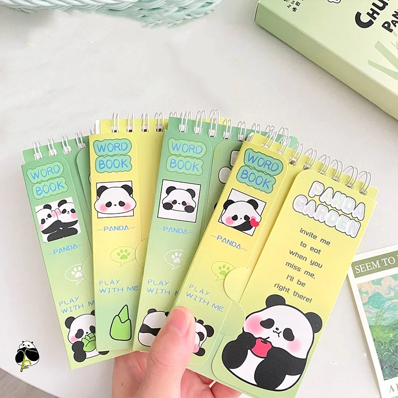 

12pcs/lot Kawaii Panda Notebook Cute Portable Note Book Diary Planner Stationery gift School Supplies