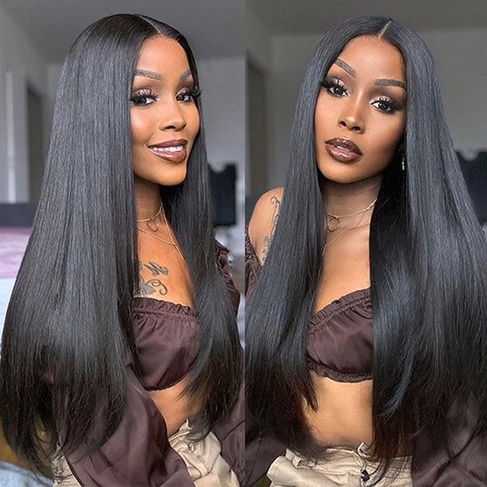 13x4 Only Lace Frontal Straight Human Hair Middle/Free/Three Part Straight Lace Frontal With Natural Hairline 100% Hand Tied