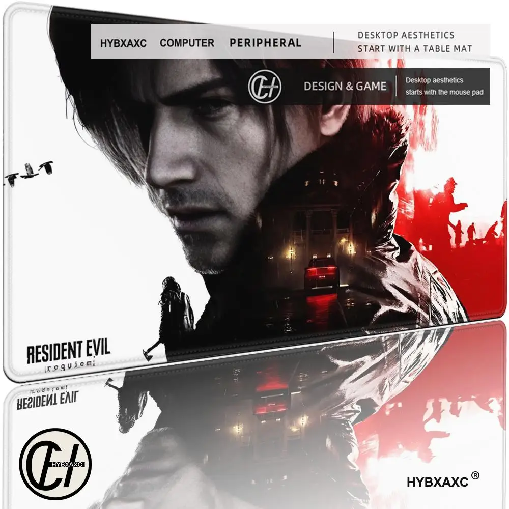 

Gaming Long Mouse Pad R-Resident Evil Requiem Laptop Cabinet Non-slip Gamer Keyboard Deskmat Computer Office Accessories HYBXAXC