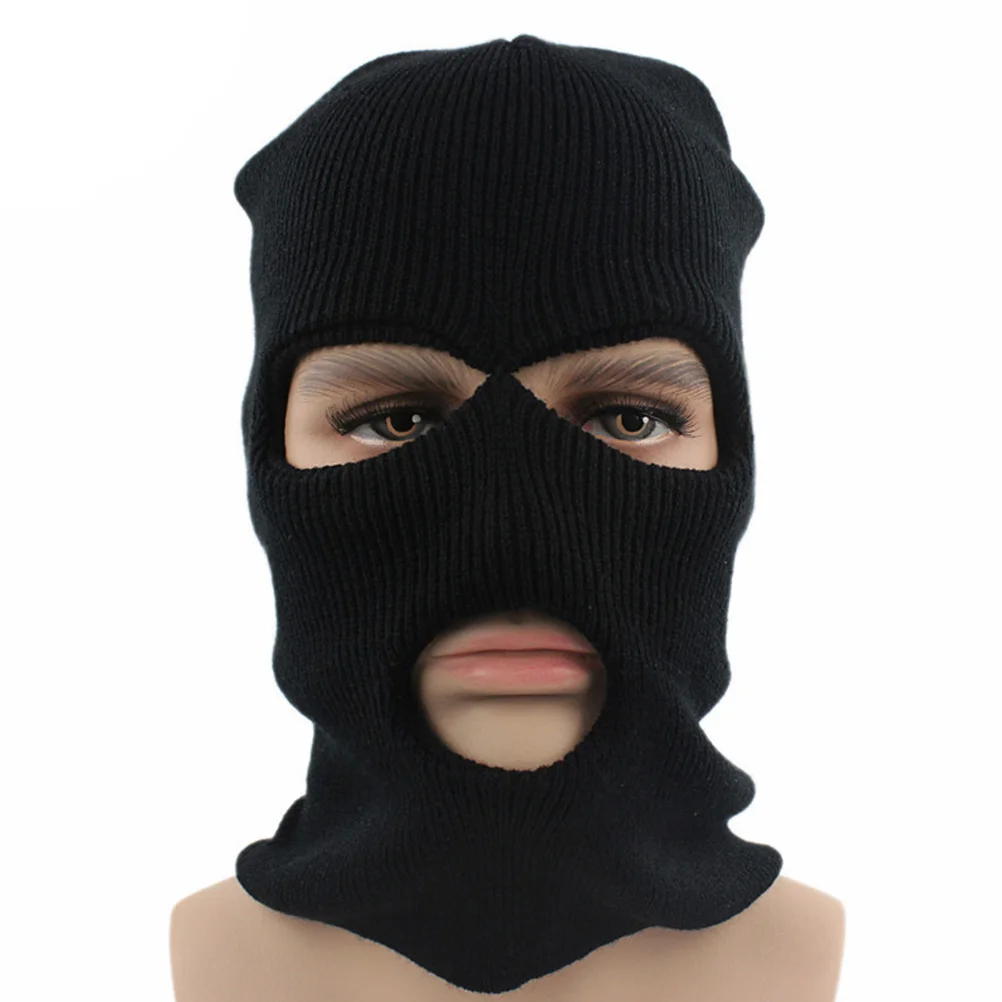 2 Pcs Ski Mask Warm Knitted Keep Headgear for White Windrproof