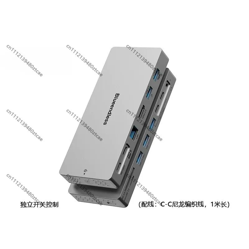 Hub Docking Station 4K 60Hz HDMI‑Compatible Multi‑Port Expansion Adapter For Laptop Notebook PC Desktop Home Office Use